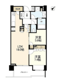 常盤松ハウス 409 間取り図