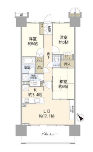 ザ・パークハウス日本橋大伝馬町 9階 間取り図