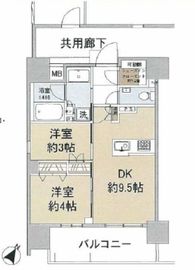 グローリオコンフォート文京本駒込 8階 間取り図