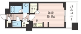 レジデンスシャルマン月島 709 間取り図