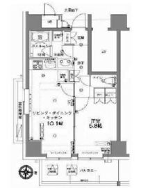 MFPRコート木場公園 1422 間取り図