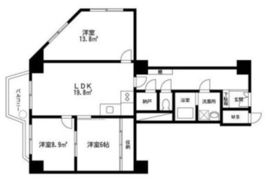 コープ野村一番町 7階 間取り図