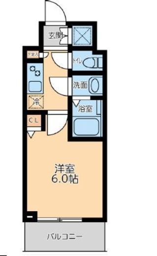 プライマル品川大森海岸 308 間取り図