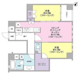 アーリアシティ日本橋 5階 間取り図