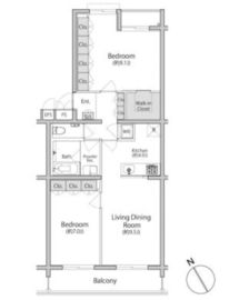 六本木ブレス 302 間取り図