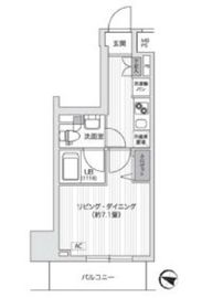 プライマル五反田 1002 間取り図