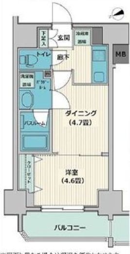 日神デュオステージ中野坂上NEXT 5階 間取り図