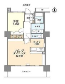 豊洲シエルタワー 12階 間取り図