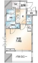 コンシェリア門前仲町CROSSIA 9階 間取り図