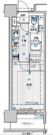 ル・リオン豊洲ウォーターフロント 9階 間取り図