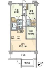 パレステージ大森 1階 間取り図