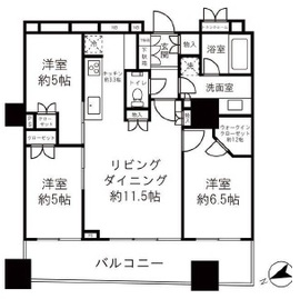 パークシティ大崎 ザ レジデンス 10階 間取り図