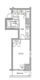 ハイリーフ芝大門 701 間取り図