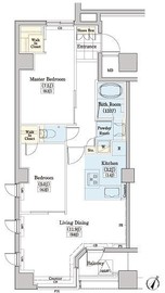 レジディアタワー上池袋 タワー棟 521 間取り図