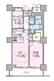 ロイヤルパークスタワー南千住 1017 間取り図