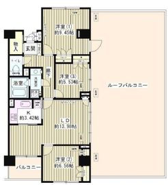 マーシュフィールド四番町 606 間取り図