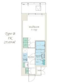 スプランディッド錦糸町2 203 間取り図