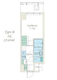 スプランディッド錦糸町2 303 間取り図