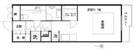 エクティ神山町 3階 間取り図