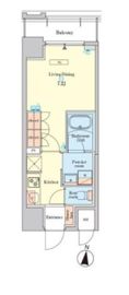 RJRプレシア菊川駅前 802 間取り図