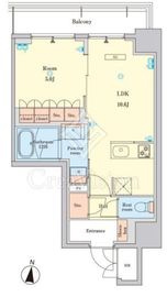 RJRプレシア菊川駅前 1001 間取り図