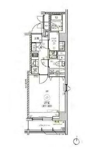 リルシア清澄白河 3階 間取り図