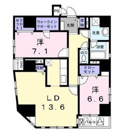 パラッツォコモド日本橋 701 間取り図