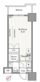 レジディア東銀座 311 間取り図