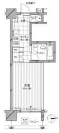 カスタリア麻布十番七面坂 306 間取り図