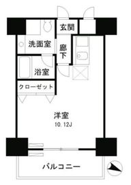 レジディア麻布十番2 304 間取り図