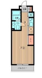 プロスペクト初台 208 間取り図