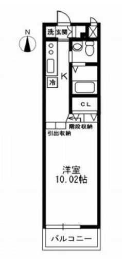 レジディア上野御徒町 906 間取り図