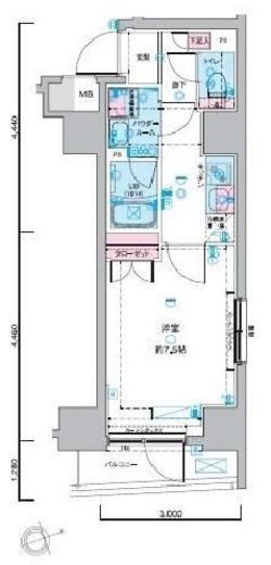 ジェノヴィア浅草蔵前スカイガーデン 10階 間取り図