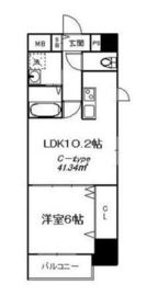 コルテ浅草寿 1101 間取り図