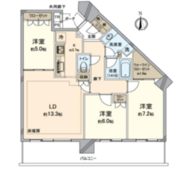 シティタワー品川 37階 間取り図