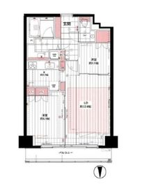 コンパートメント東京中央 13階 間取り図