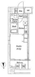 メビウス新宿御苑 604 間取り図