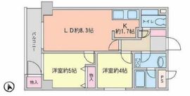 カルチェ恵比寿 601 間取り図