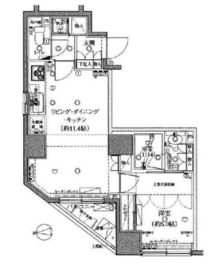 グランティアラ新御徒町アジールコート 13階 間取り図