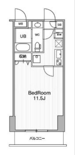 アーバンフラッツ池袋プレミアム 1304 間取り図