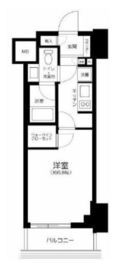 パークリュクス白金高輪 9階 間取り図