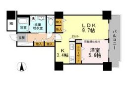 品川シーサイドビュータワー2 1408 間取り図