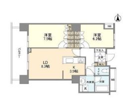 豊洲シエルタワー 20階 間取り図