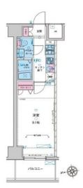 ジェノヴィア新宿早稲田グリーンヴェール 8階 間取り図