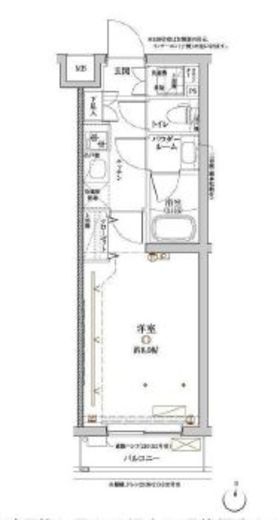 クレイシア目黒都立大学 2階 間取り図
