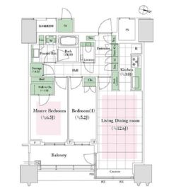 パークコート文京小石川ザ・タワー 11階 間取り図