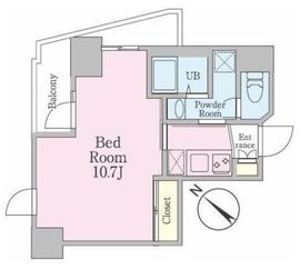 グランパセオ新宿余丁町 1002 間取り図