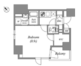 グランパセオ新宿余丁町 801 間取り図