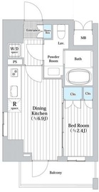 クレスト小杉スクエア 2階 間取り図