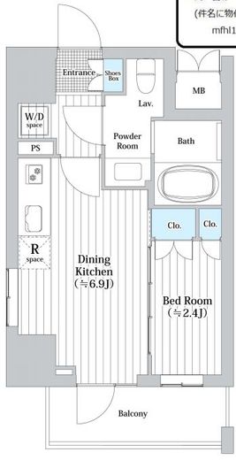 クレスト小杉スクエア 10階 間取り図